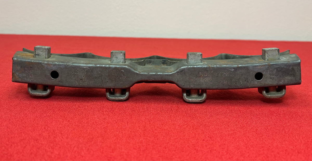 Original WWII U.S. 40mm Bofors Cannon “Anti-Aircraft” Gun Casing (Stripper Clip)