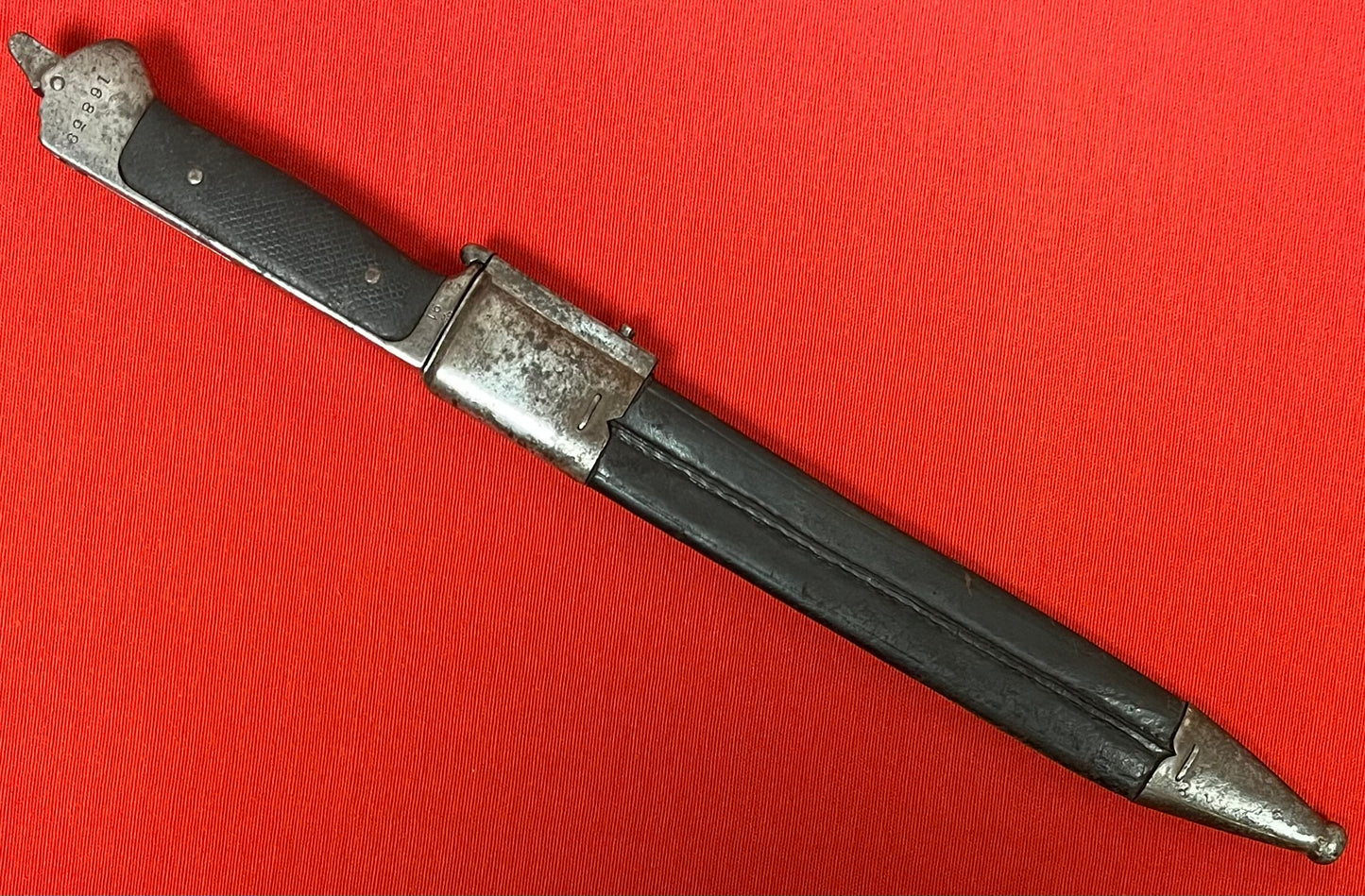 Danish M1889 Krag–Jørgensen Knife Bayonet - Gevær M/89  1st Model / Dated 1891