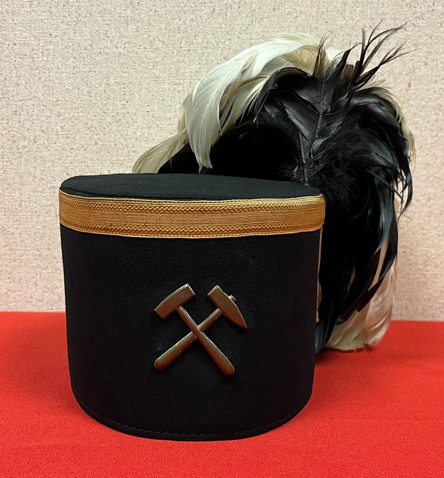 Authentic WWI Era Imperial German Prussian Miners “Bergbau” Dress Hat