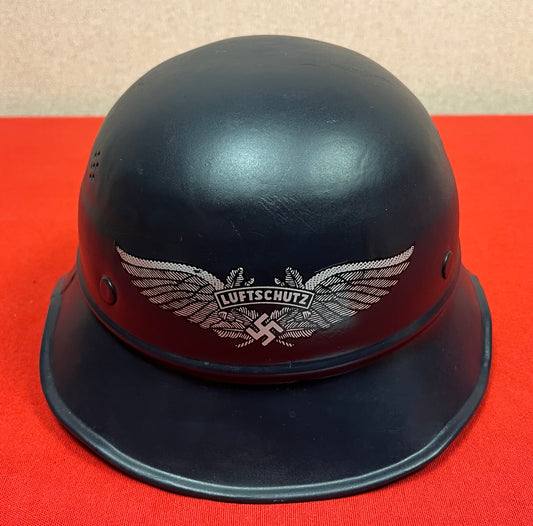 WW2 GERMAN M38 LUFTSCHUTZ "AIR RAID" GLADIATOR HELMET