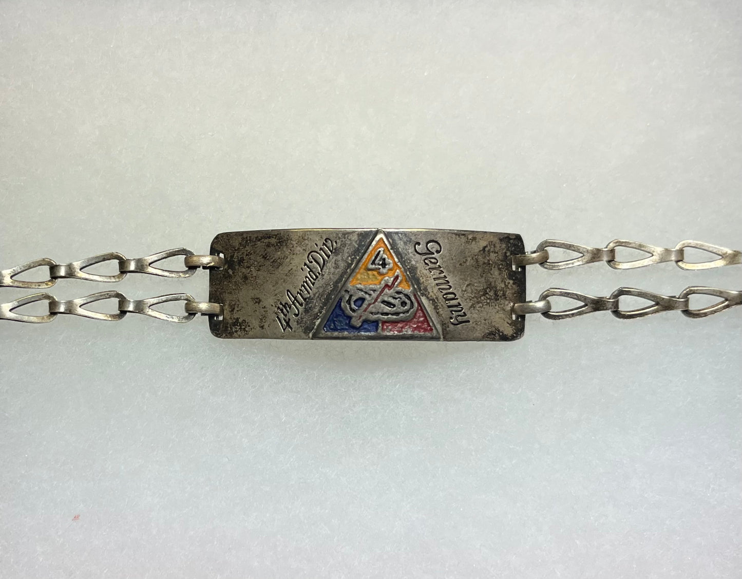 WW2 WWll 4th Armored Division ￼Bracelet Theater Made - Normandy & Bastogne