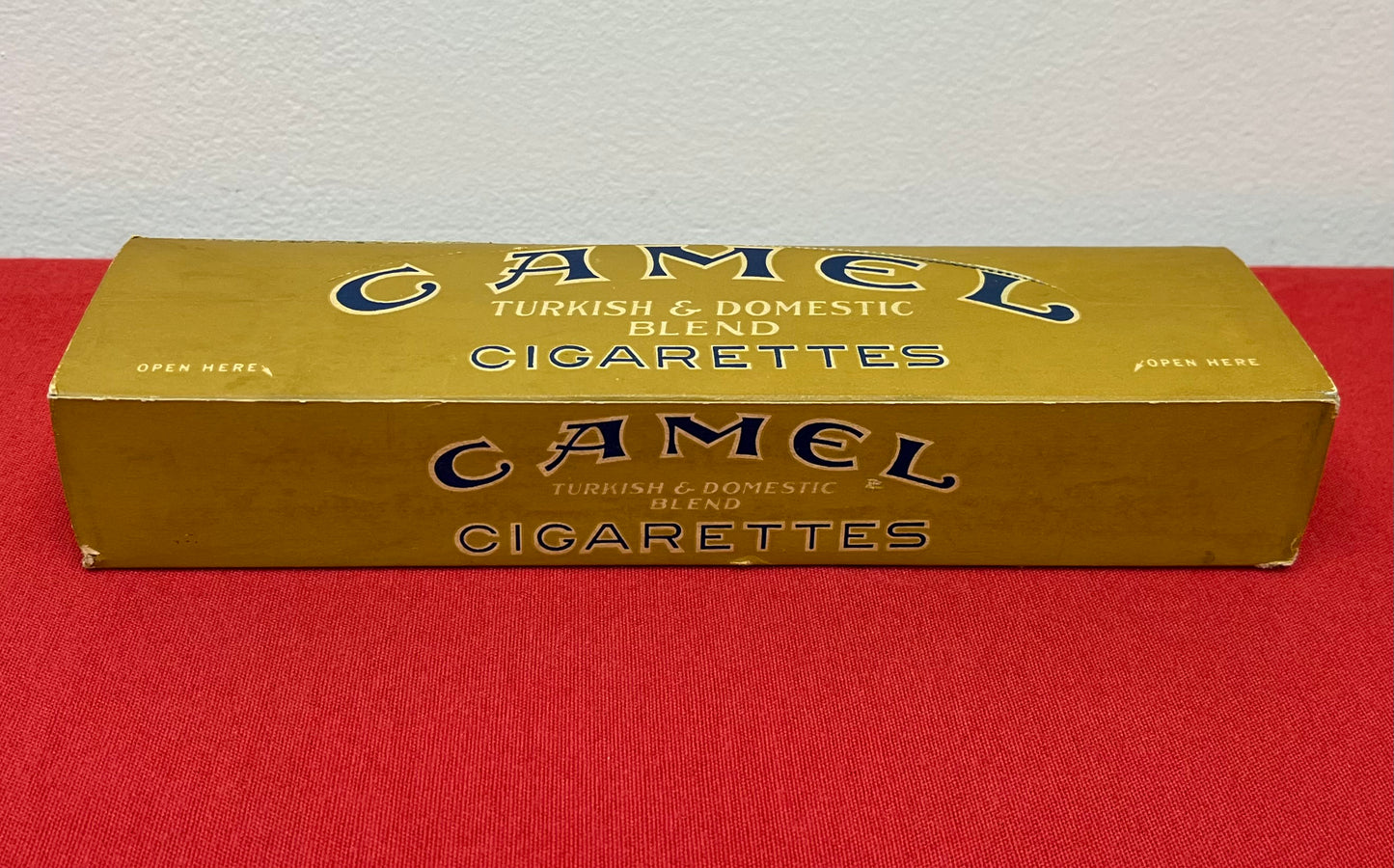 AUTHENTIC WWll ERA CAMEL CIGARETTE CARTON W/ REPRODUCTION PACK