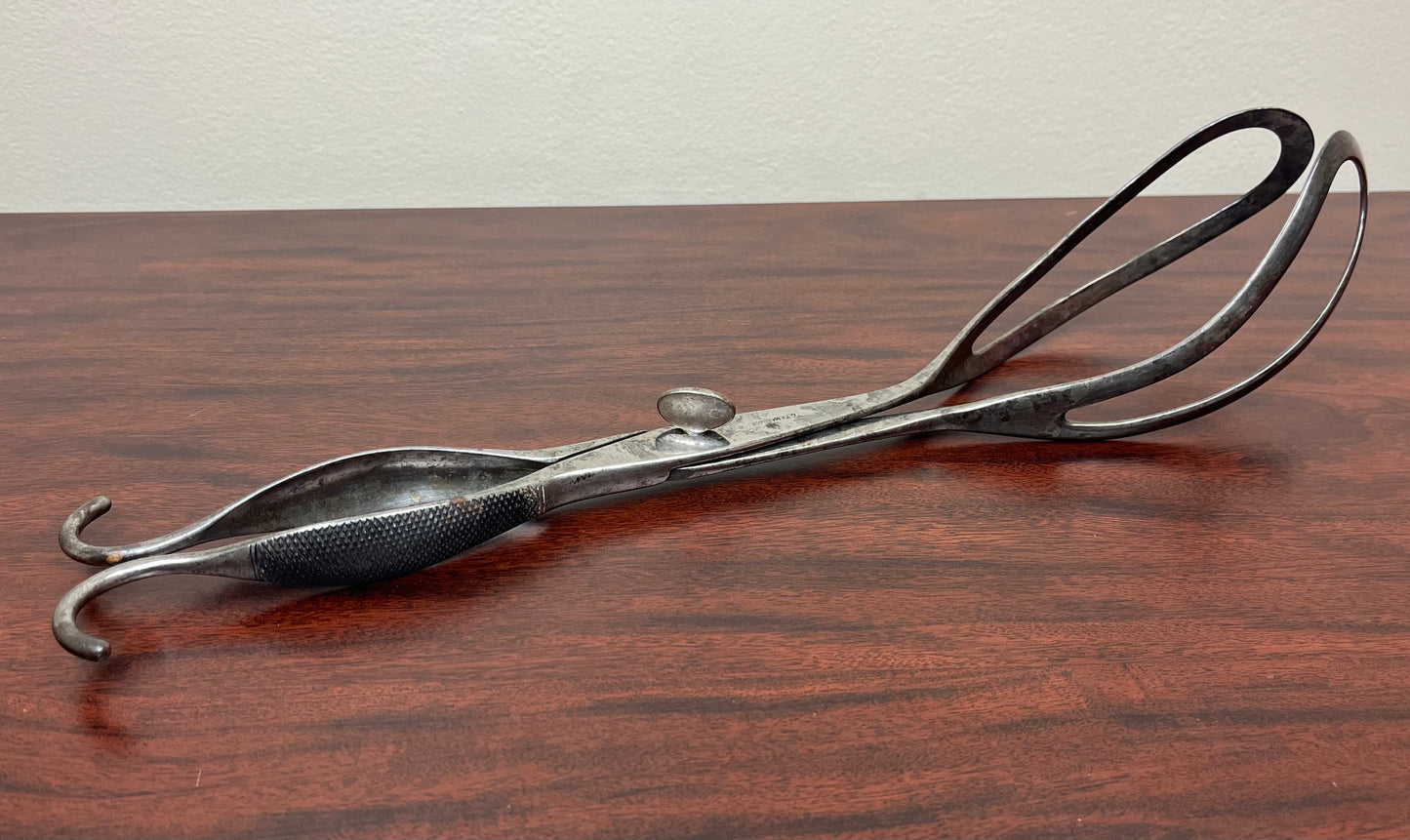 C.1848 OBSTETRICAL BIRTHING FORCEPS - ANTIQUE MEDICAL EQUIPMENT (CIVIL WAR ERA)#5