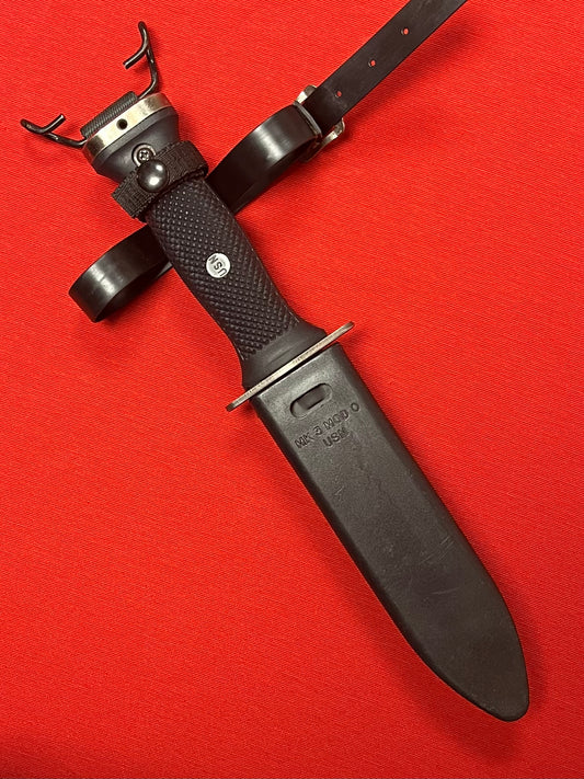 USN Navy Seal Mark 3 MK3 Mod 0 Diving/Survival Knife-Early Model