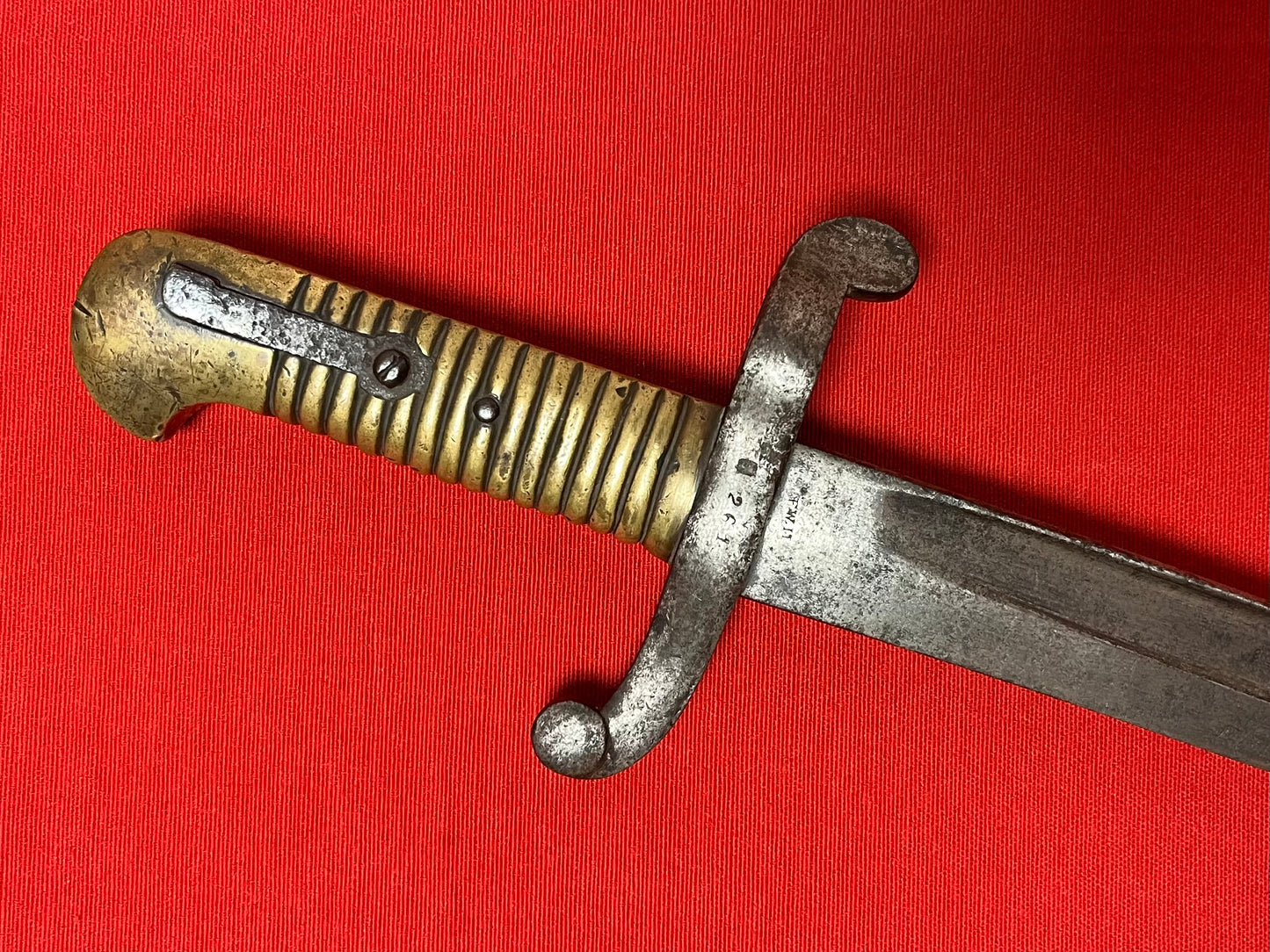 M1842 “YATAGHAN” SABER BAYONET BY F.W.H - CIVIL WAR IMPORT