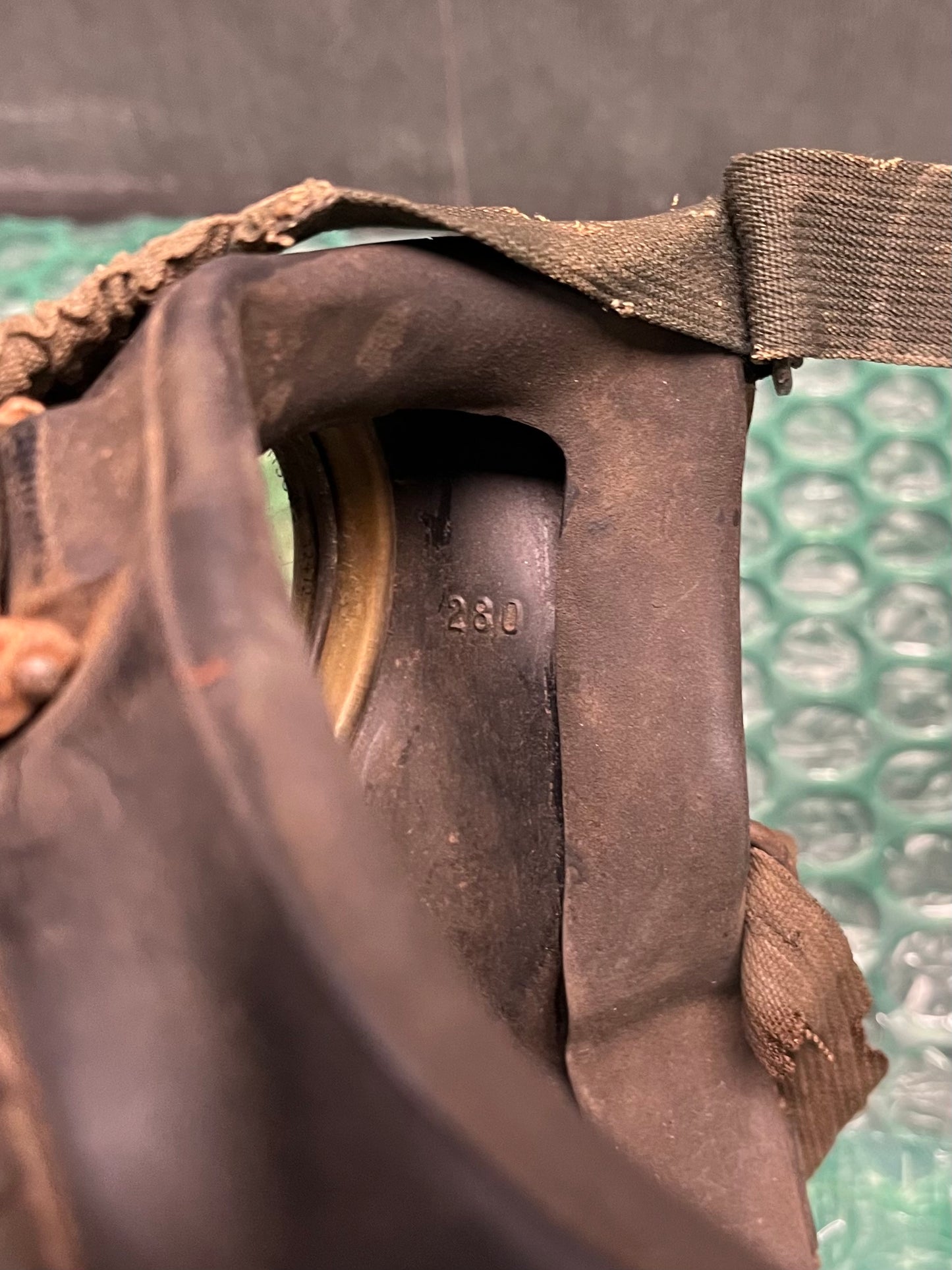 Original WWII German M38 Gas Mask w/ Filter & Canister