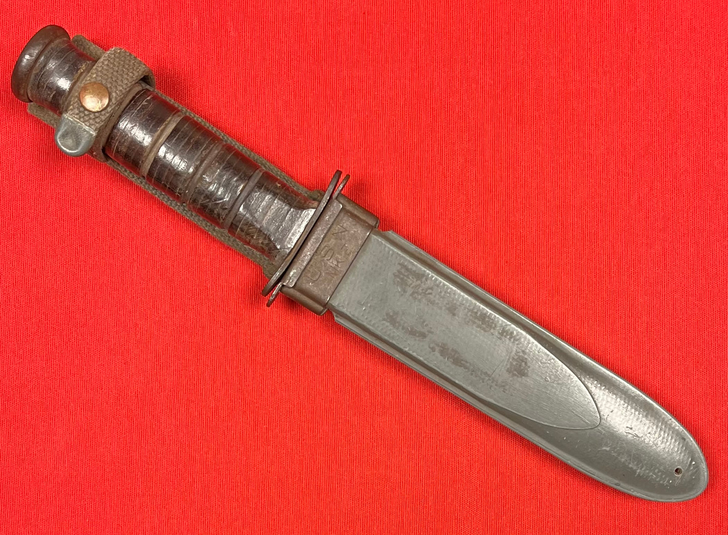 WW2 U.S. MK2 KA-BAR Fighting Knife Bradford U.S. Coast Guard