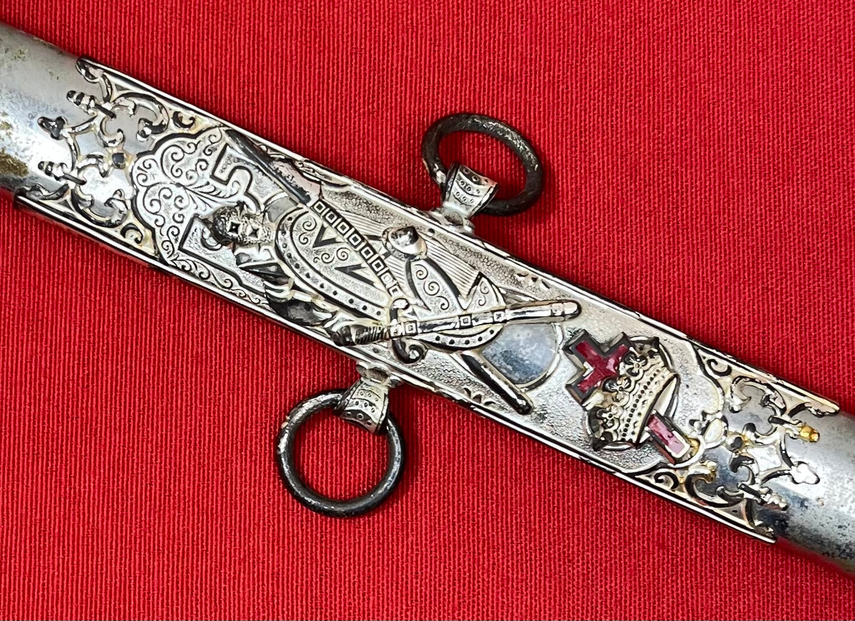 C. 1890 Knights Templar Fraternal Order Sword (Named & Engraved) by M.C. Lilley