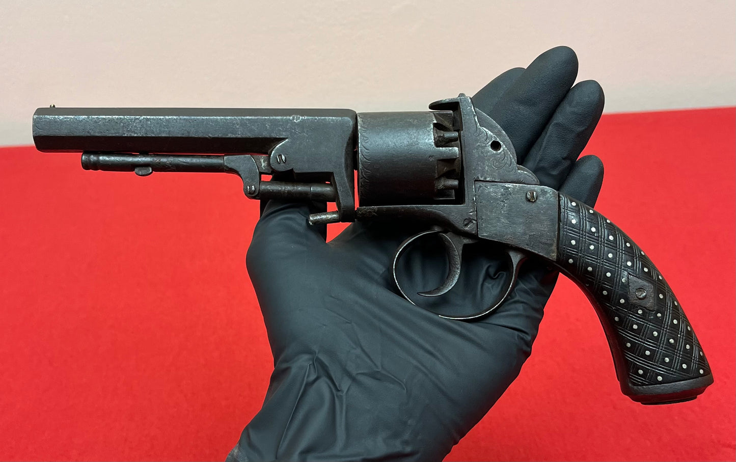 Civil War Era Webley-Bentley .44Cal Double Action Revolver W/ British Proof Marks Circa 1850s