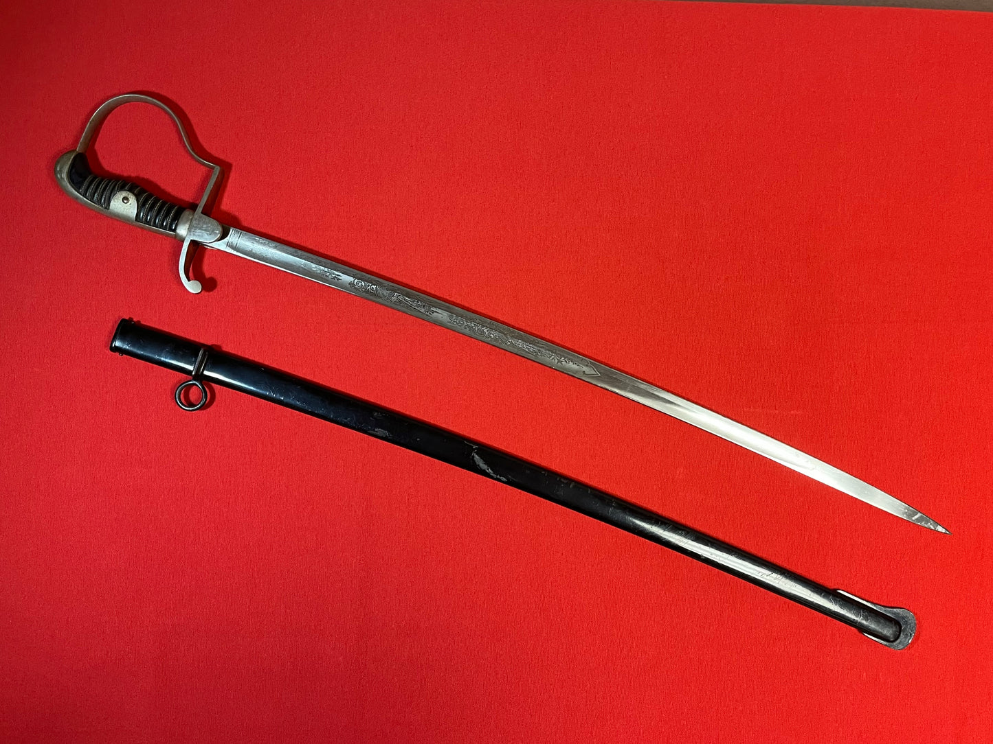 WW1 Imperial German Sword / Maker W.K & C / Engraved Blade - MUST SEE!!!
