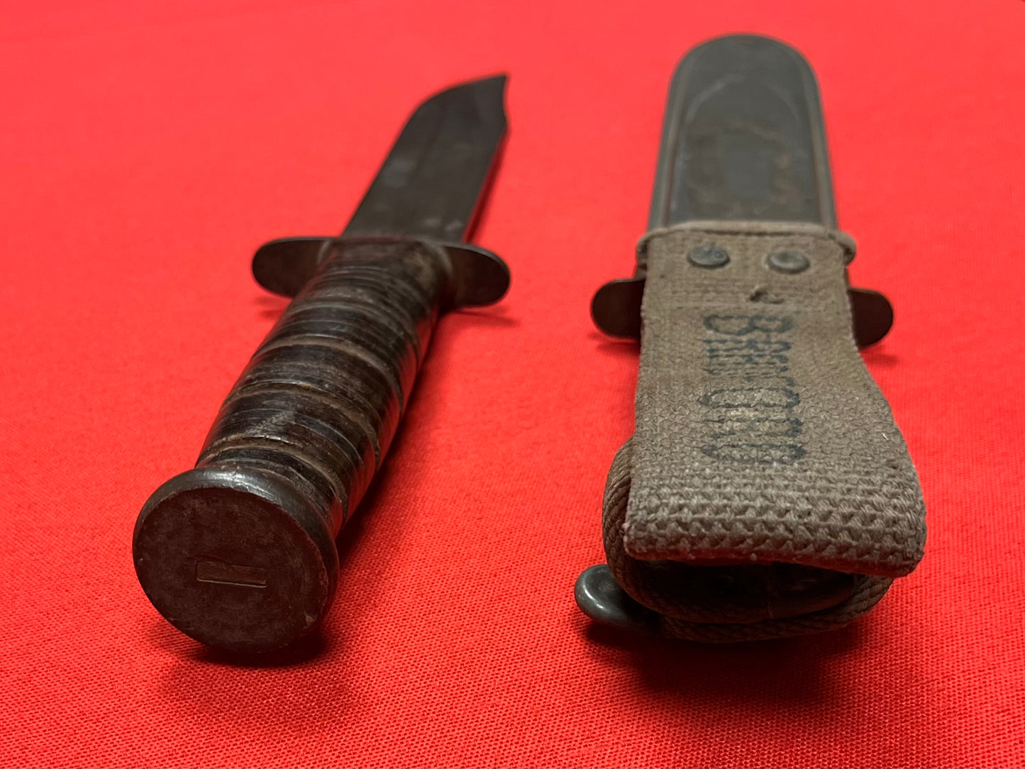 WW2 U.S. MK2 KA-BAR Fighting Knife Bradford U.S. Coast Guard