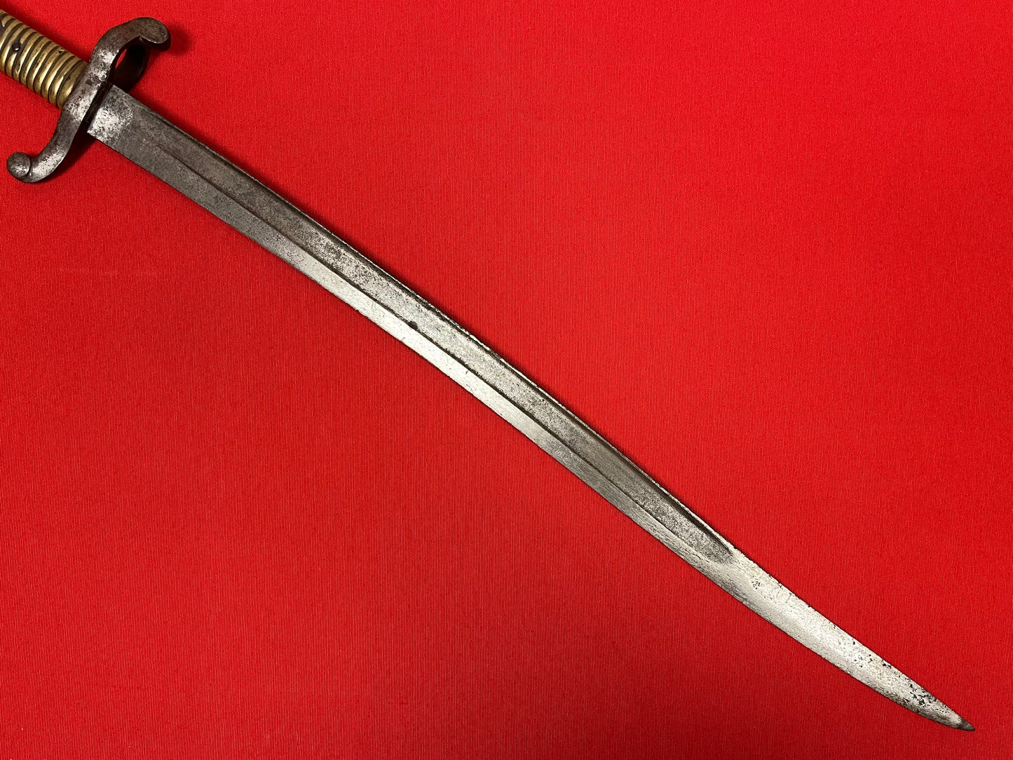 M1842 “YATAGHAN” SABER BAYONET BY F.W.H - CIVIL WAR IMPORT