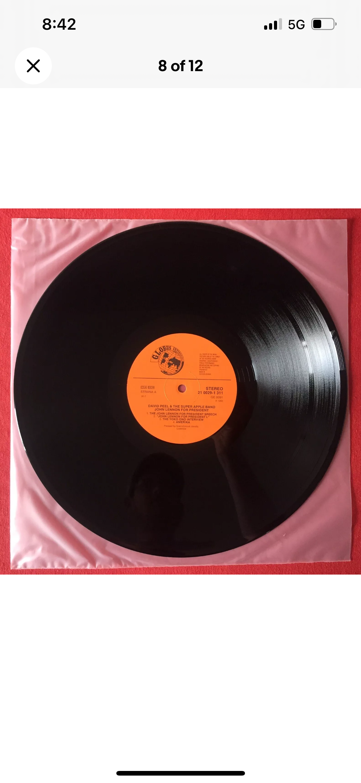 David Peel & The Super Apple Band / John Lennon for President / Czechoslovakia Pressing - Beatles