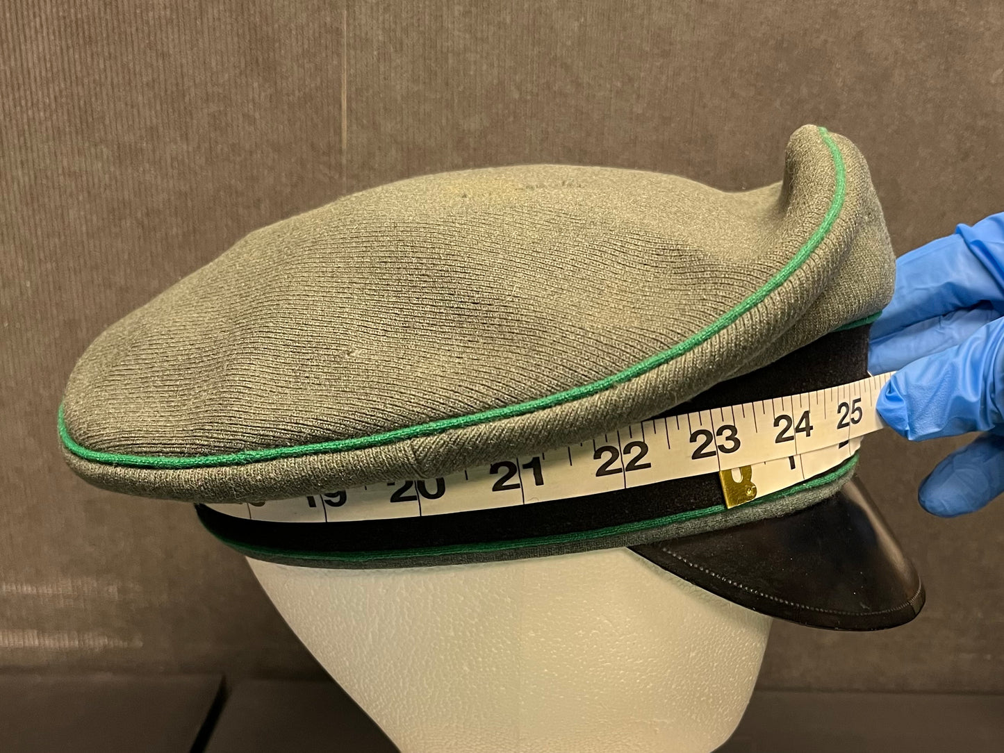 Authentic WW2 German Army Officers Visor Cap by ADEFA Missing (Eagle & Skull) Insignia ￼
