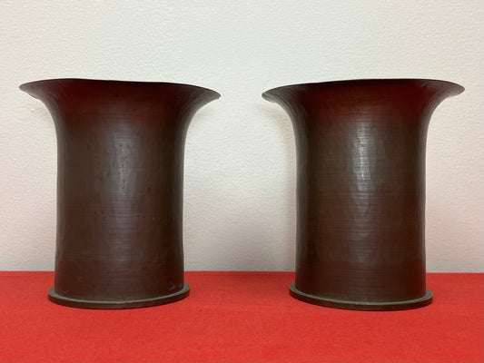 WW2 JAPANESE 170MM ARTILLERY SHELL (TRENCH ART) VASES/PLANTERS - LARGE