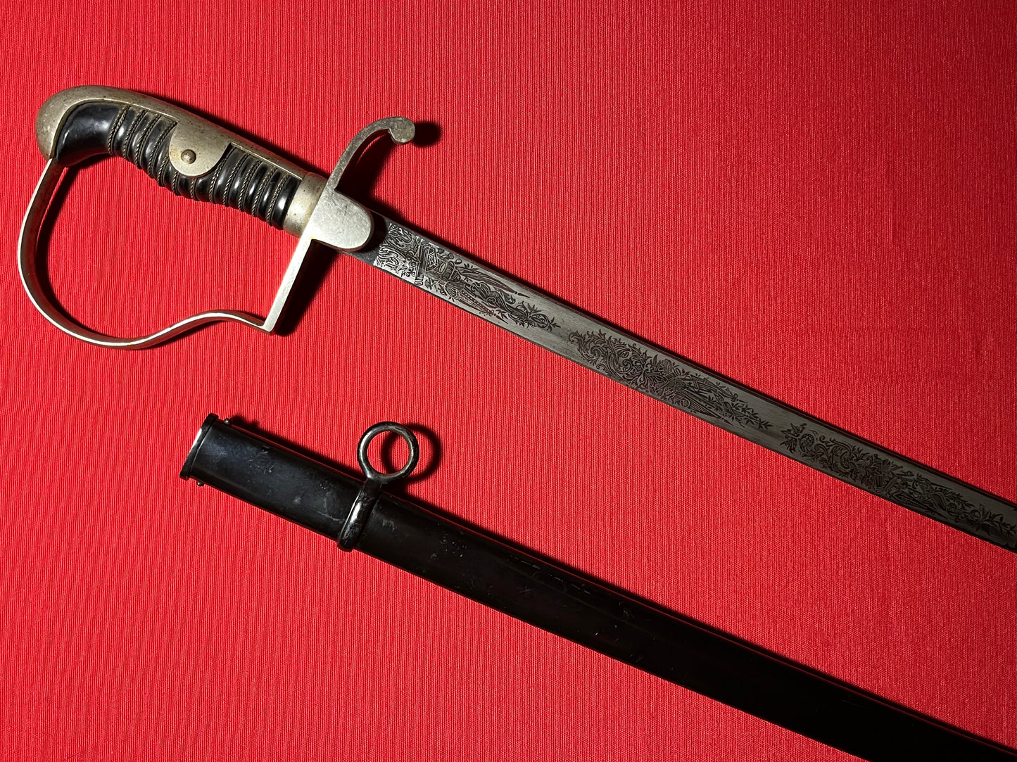 WW1 Imperial German Sword / Maker W.K & C / Engraved Blade - MUST SEE!!!