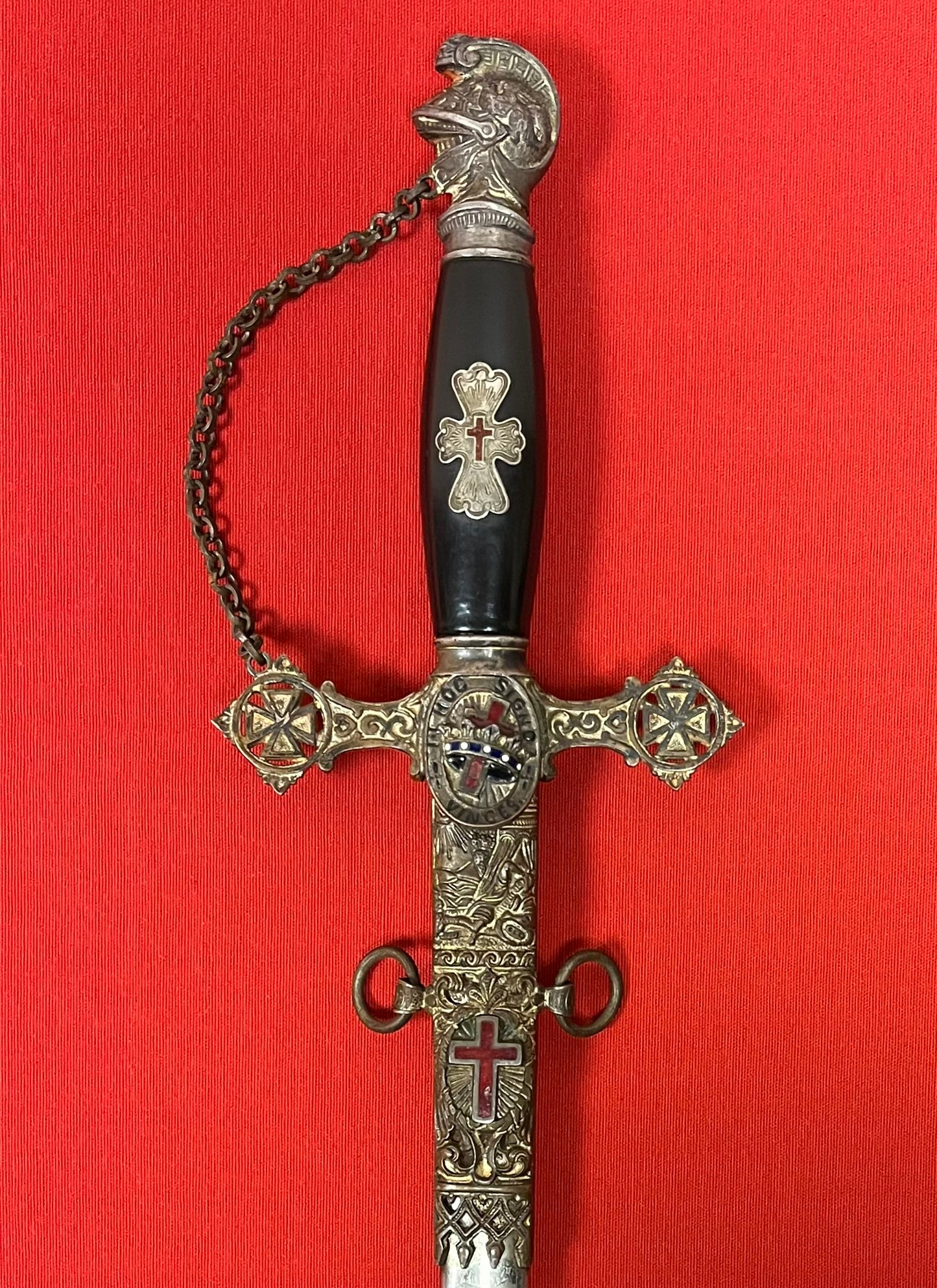 1890’s Knights Templar Fraternal Order Sword (Named & engraved) by Henderson-Ames Co.