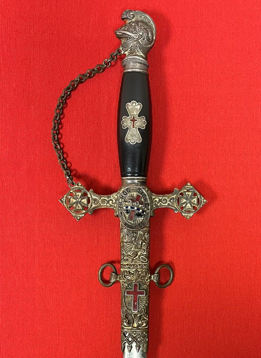 1890’s Knights Templar Fraternal Order Sword (Named & engraved) by Henderson-Ames Co.