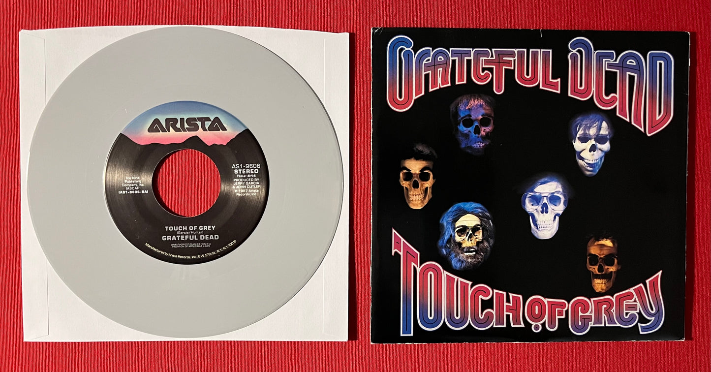 GRATEFUL DEAD- Touch Of Grey 1987 Limited Edition Colored 7" 45RPM Record / Poster Sleeve
