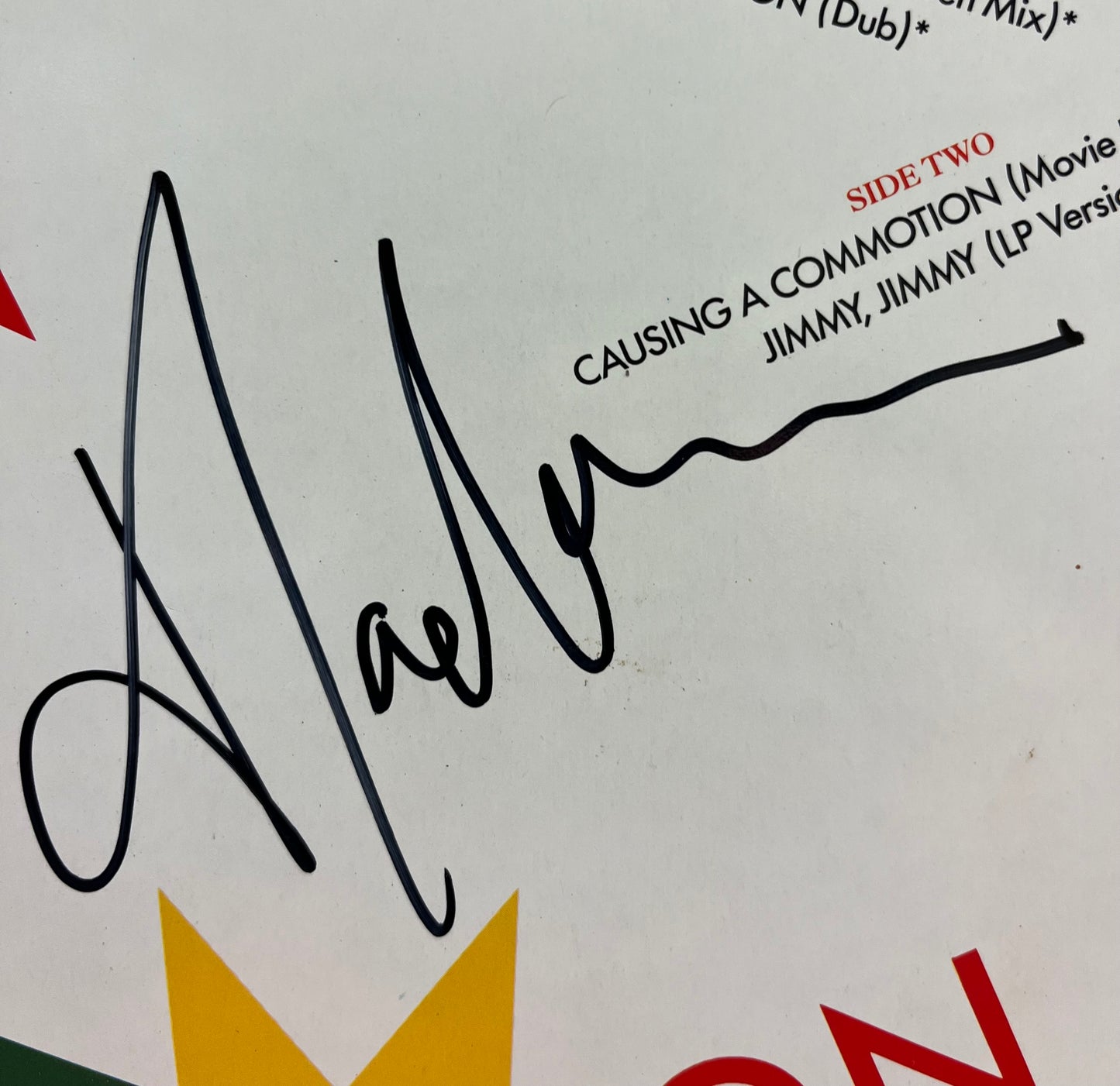 Madonna (Autographed) Causing a Commotion / Jimmy Jimmy 80’s European SIGNED!!!