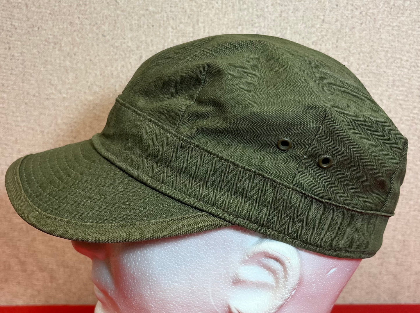 Original U.S. Army Fatique HBT Cap 1945 Pattern