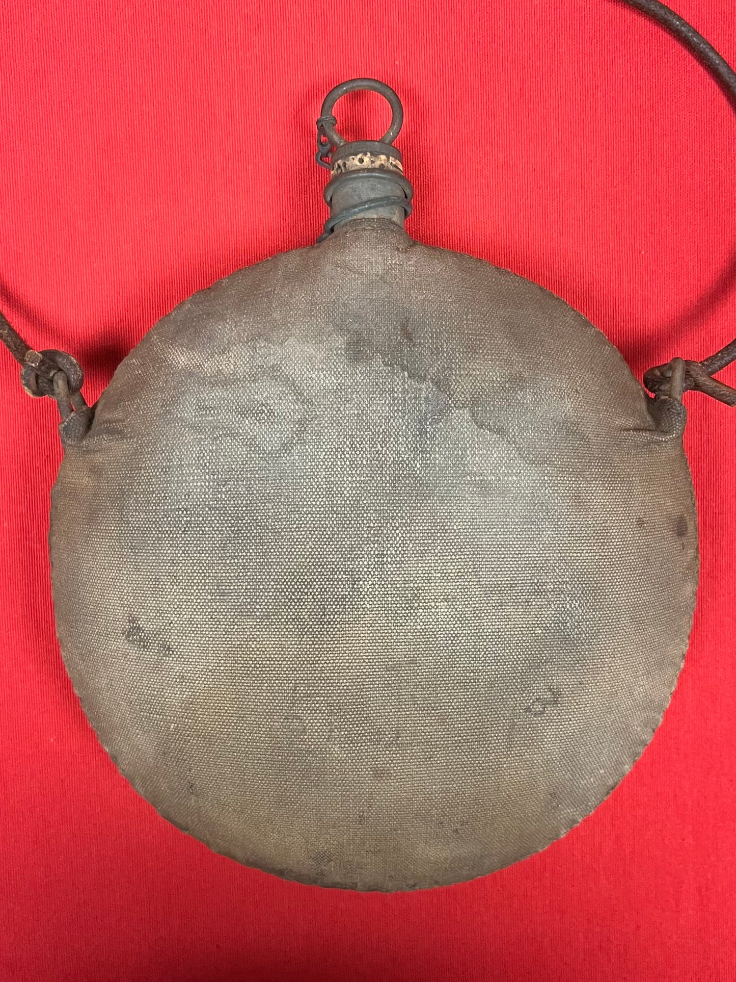 Original U.S. Indian Wars M1878 Canteen & Leather Shoulder Strap