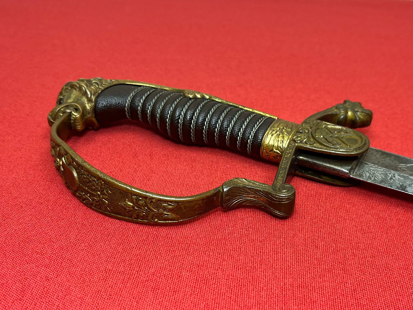Pre WW1 Imperial German (Lions Head) Lancers Officer’s Sword - Engraved