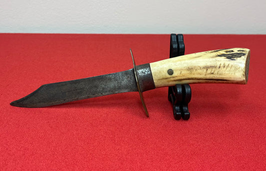 19th Century Bowie Knife W/ Bone Handle - Authentic