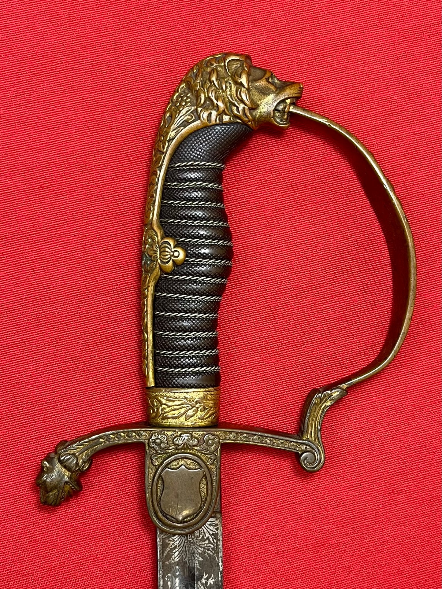 Pre WW1 Imperial German (Lions Head) Lancers Officer’s Sword - Engraved