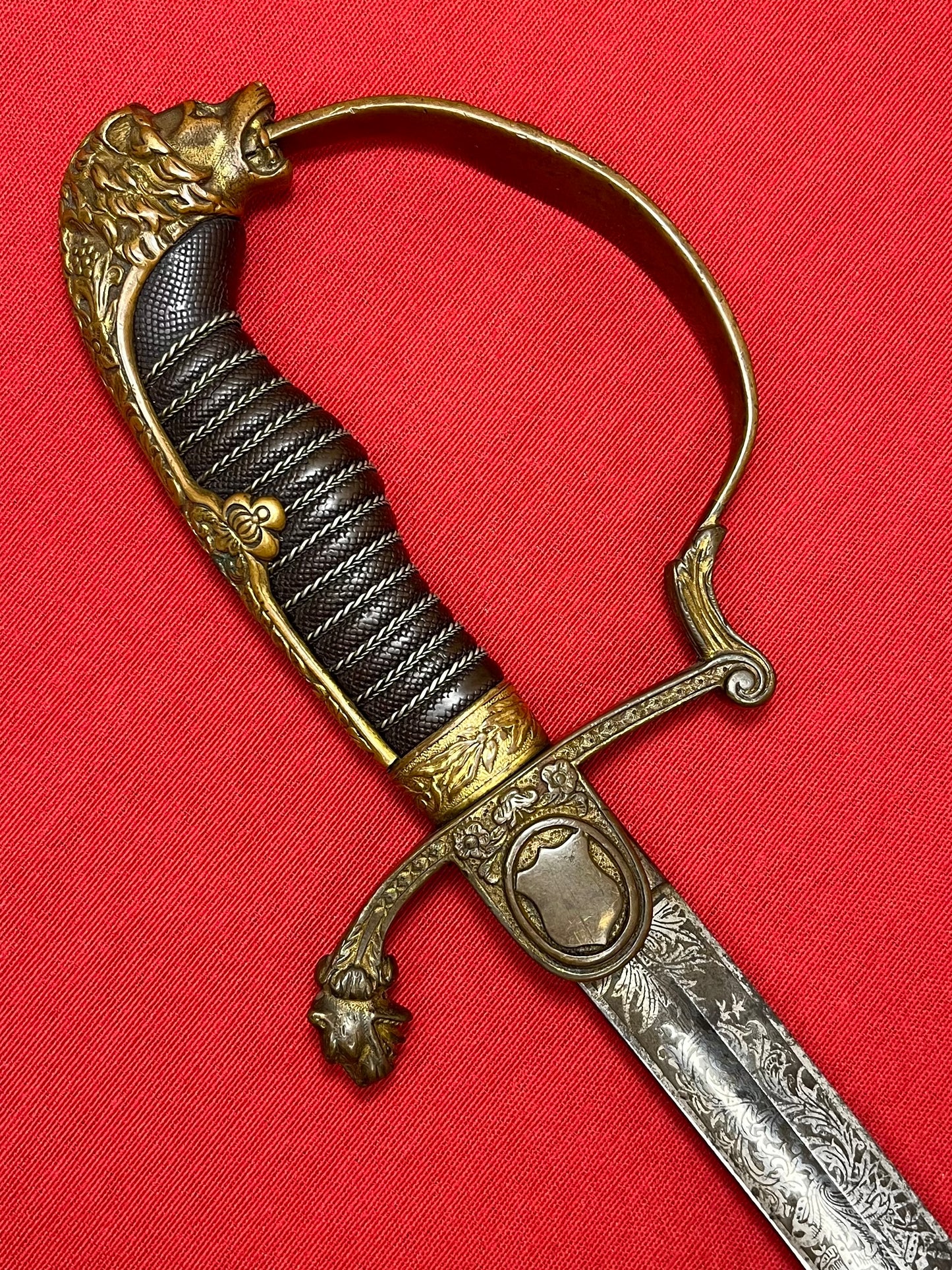 Pre WW1 Imperial German (Lions Head) Lancers Officer’s Sword - Engraved