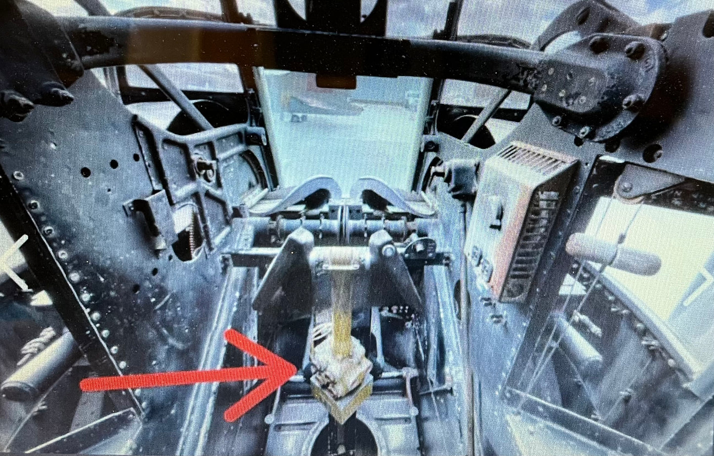 WWII B-24 Liberator Aircraft Gun Turret Control Stick