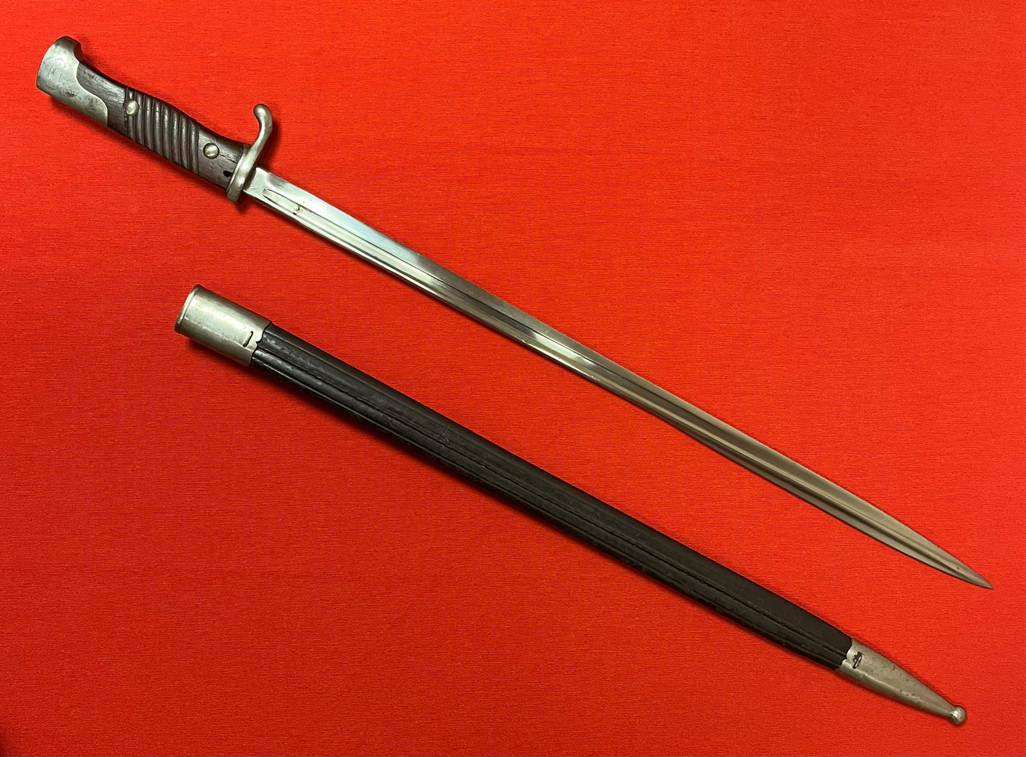 WW1 Era M1898 German "Quill Point" Bayonet W/ Matching Numbers by Simson & Co Suhl