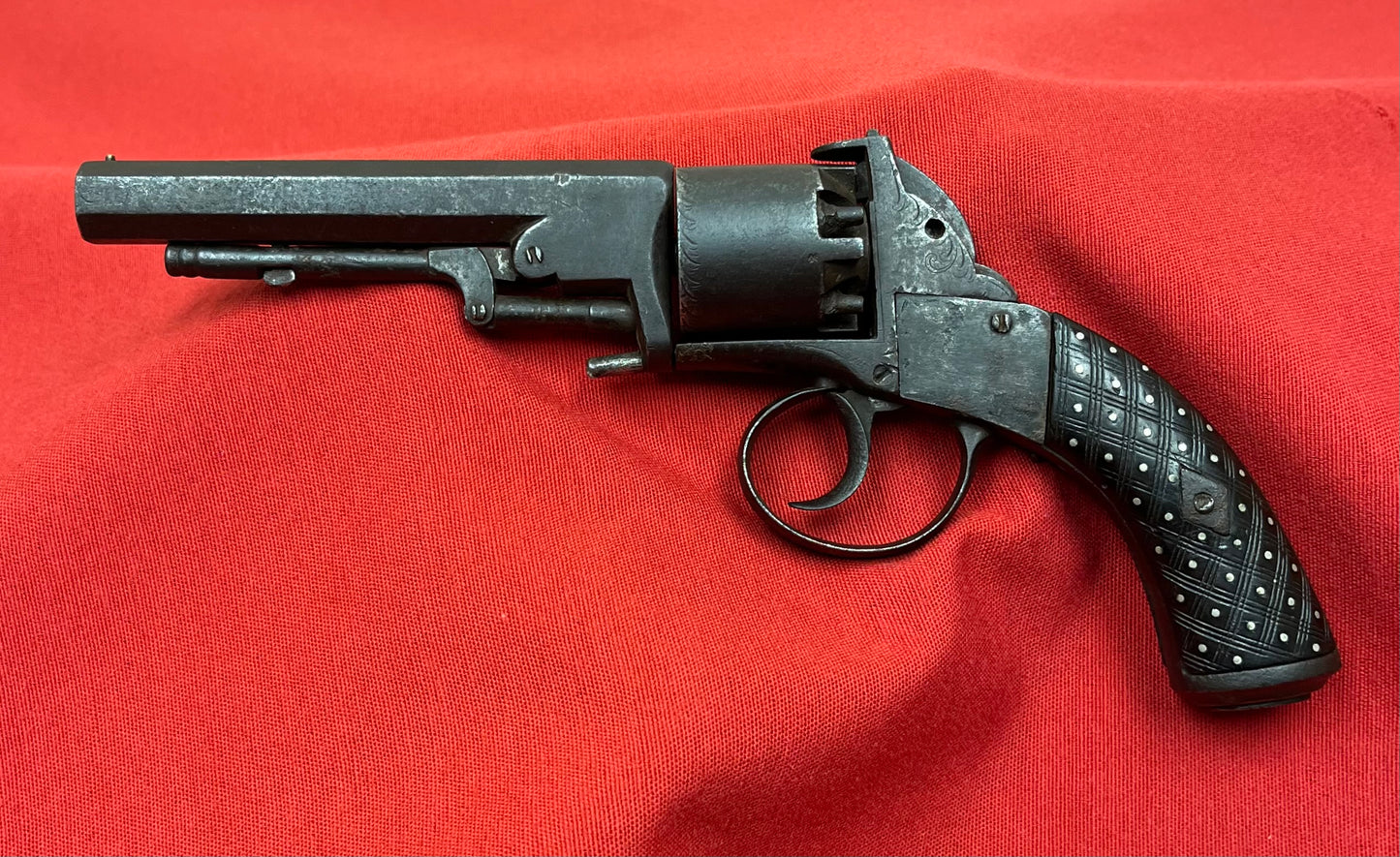 Civil War Era Webley-Bentley .44Cal Double Action Revolver W/ British Proof Marks Circa 1850s