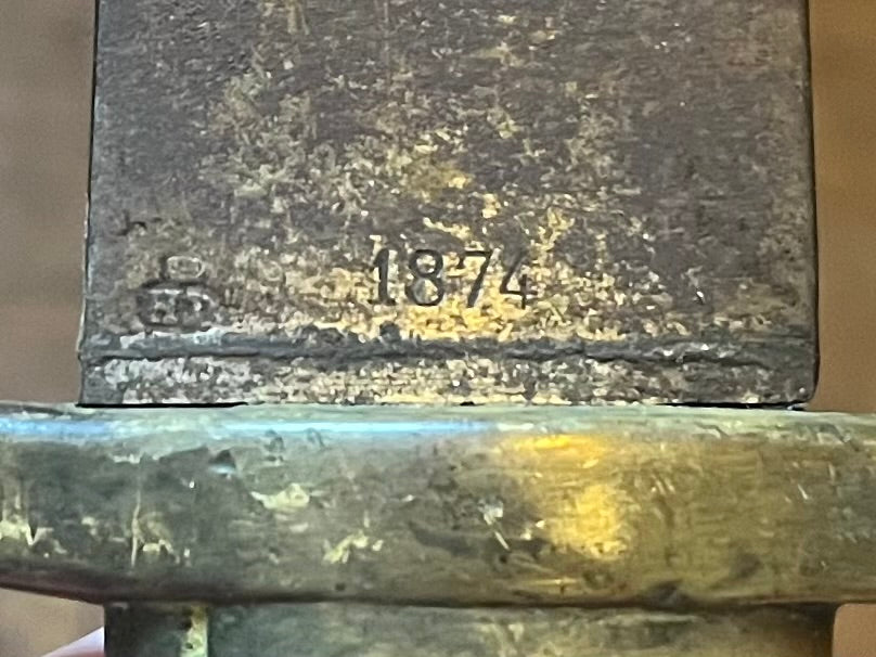 M1819 Dutch Infantry/Artillery Short Sword Dated 1874