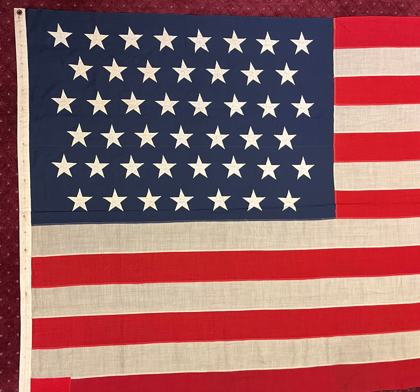 U.S. 45 Star Flag 12’ Spanish-American War Era (1896-1908) Owned by Samuel Rene Gummeré Ambassador of Morocco 1905-09