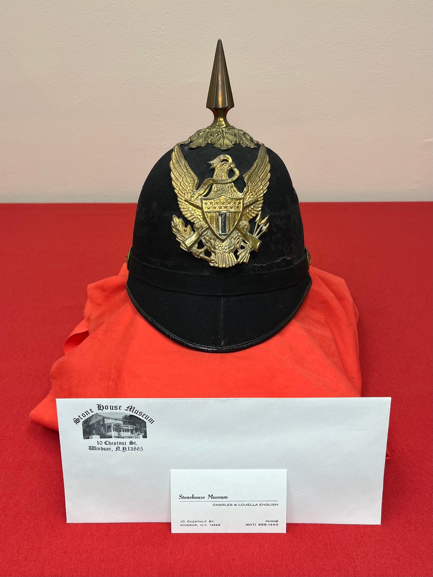 M1881 U.S. Spiked Pith Helmet - Stone House Museum