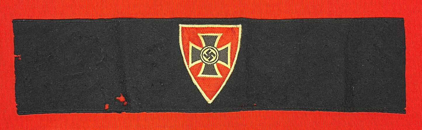 WWll German NS-RKB “Veterans”Armband & Stick Pin + Display