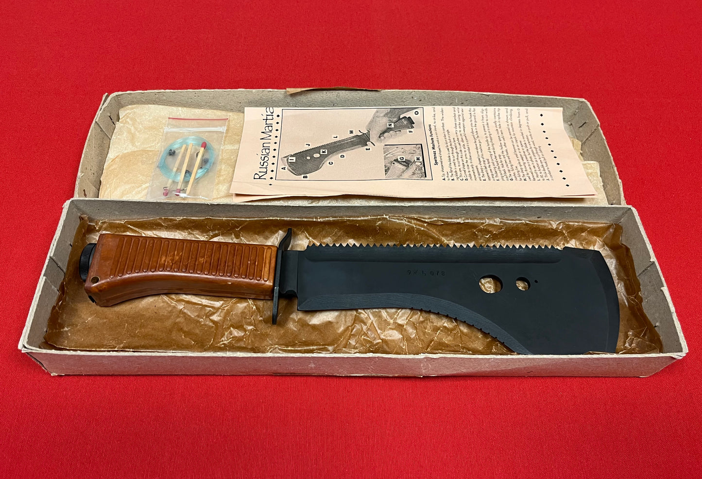 Vintage - Russian Soviet USSR Spetznaz Machete Special Forces Survival Knife 15"