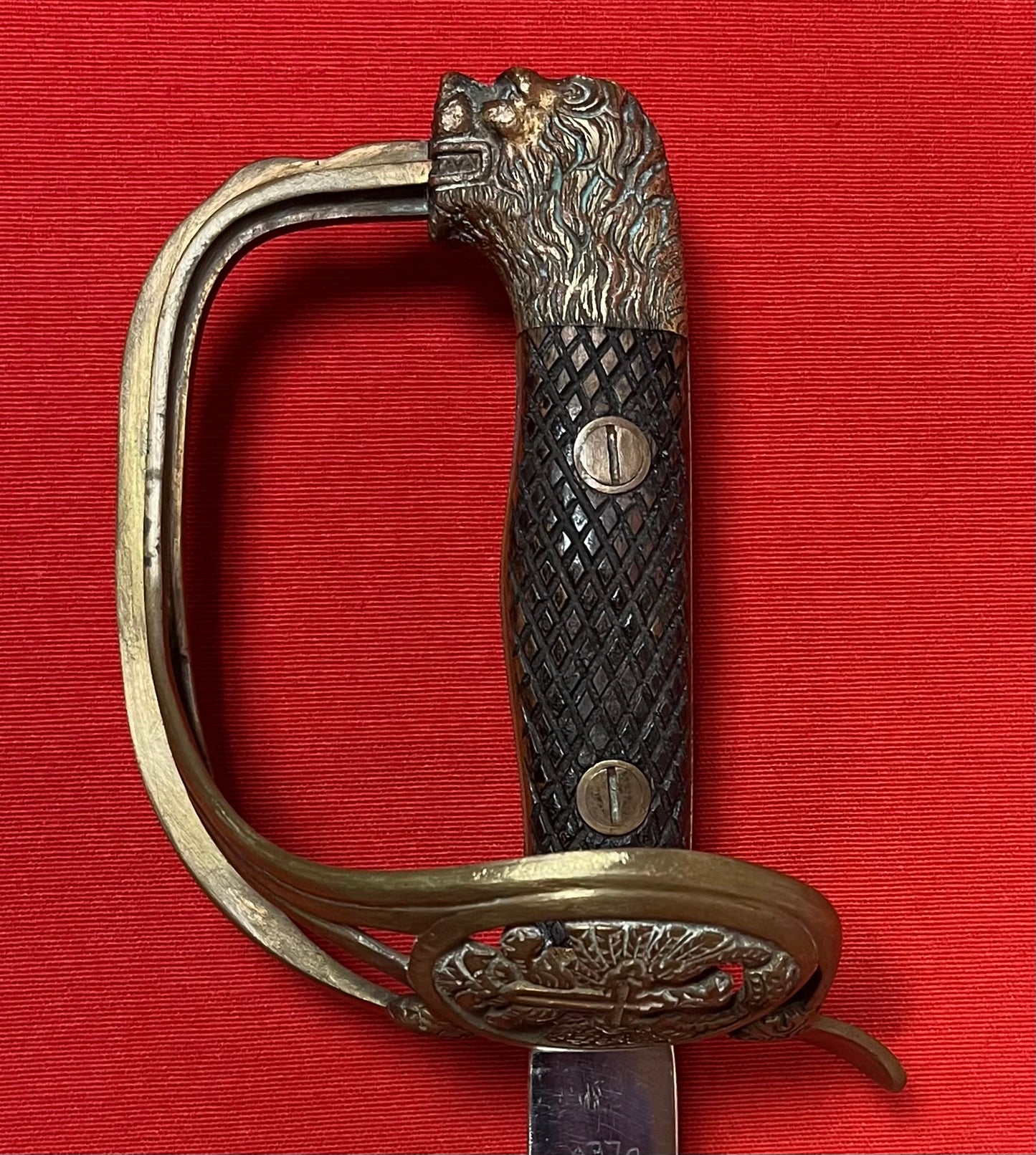 Spanish Army Officer’s “Lionhead” Sword & Scabbard - Authentic