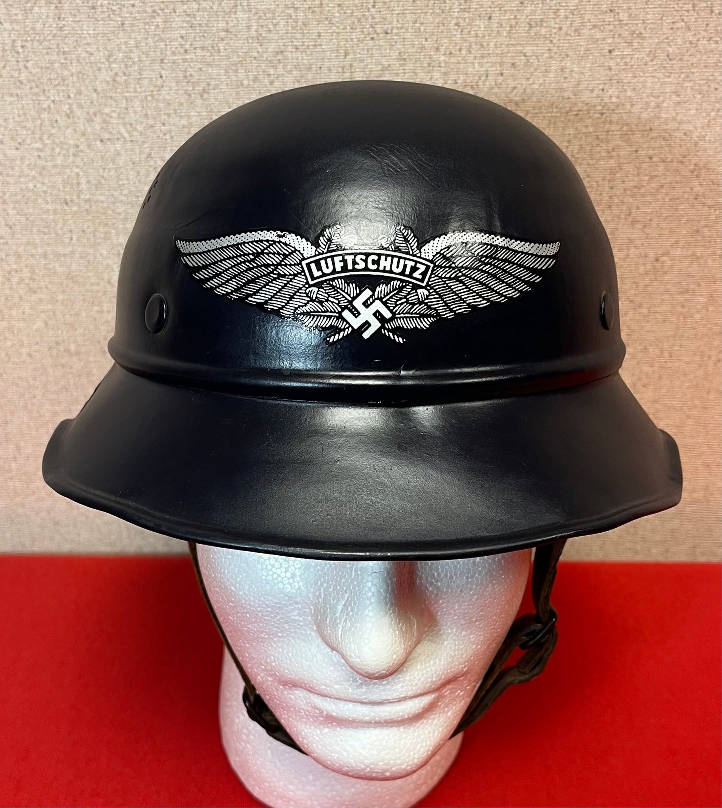 WW2 GERMAN M38 LUFTSCHUTZ "AIR RAID" GLADIATOR HELMET