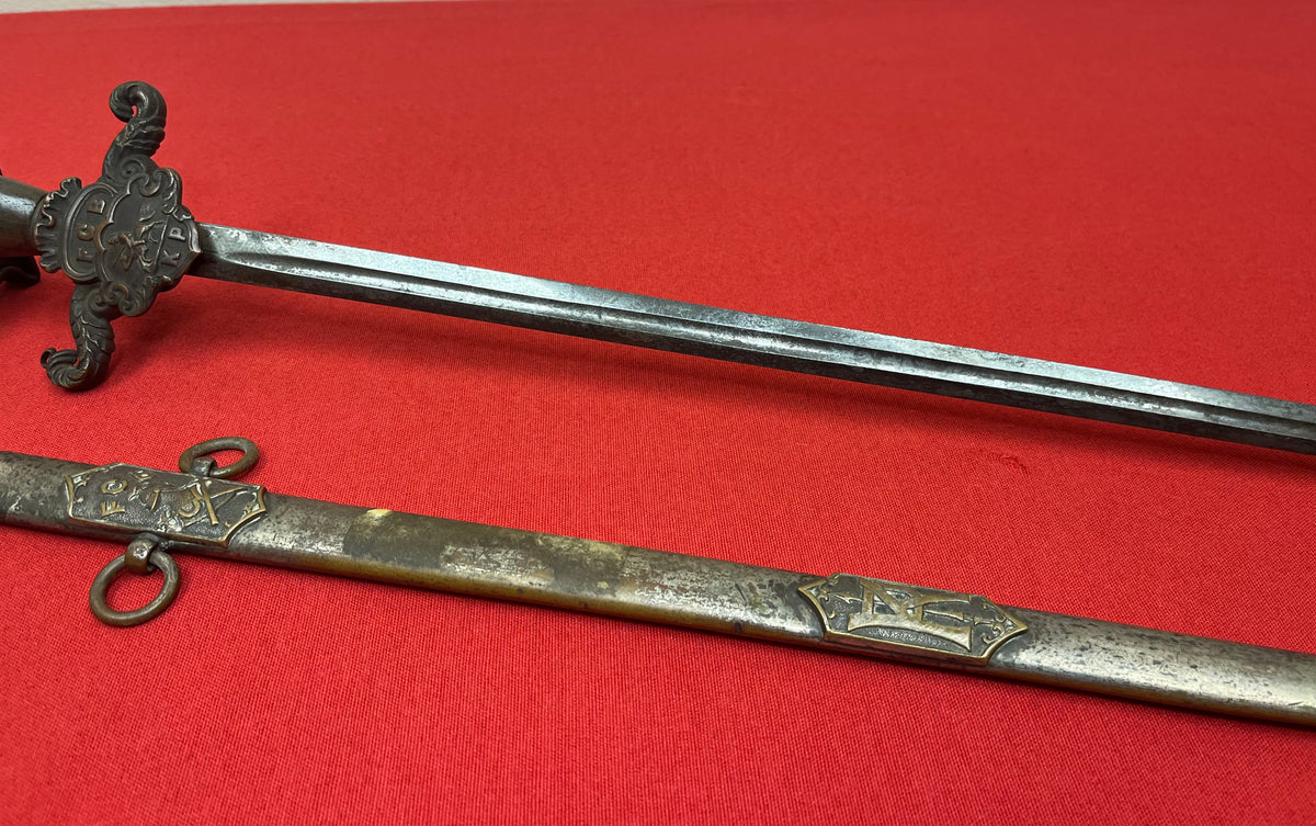 Knights of Pythias (FCB) Fraternal Order Masonic Sword - 19th Century
