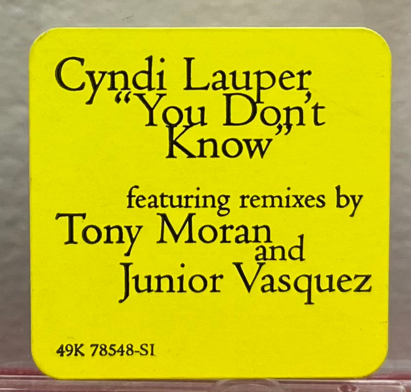 Cyndi Lauper - Hand Signed CD Booklet You Don't Know 1997
