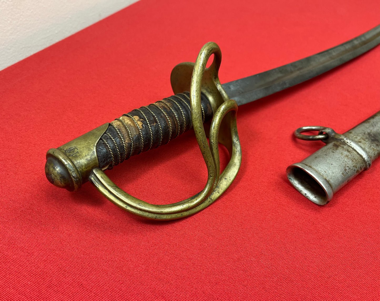 SCARCE - U.S. MODEL 1860 LIGHT CAVALRY SABER & SCABBARD BY - C. ROBY