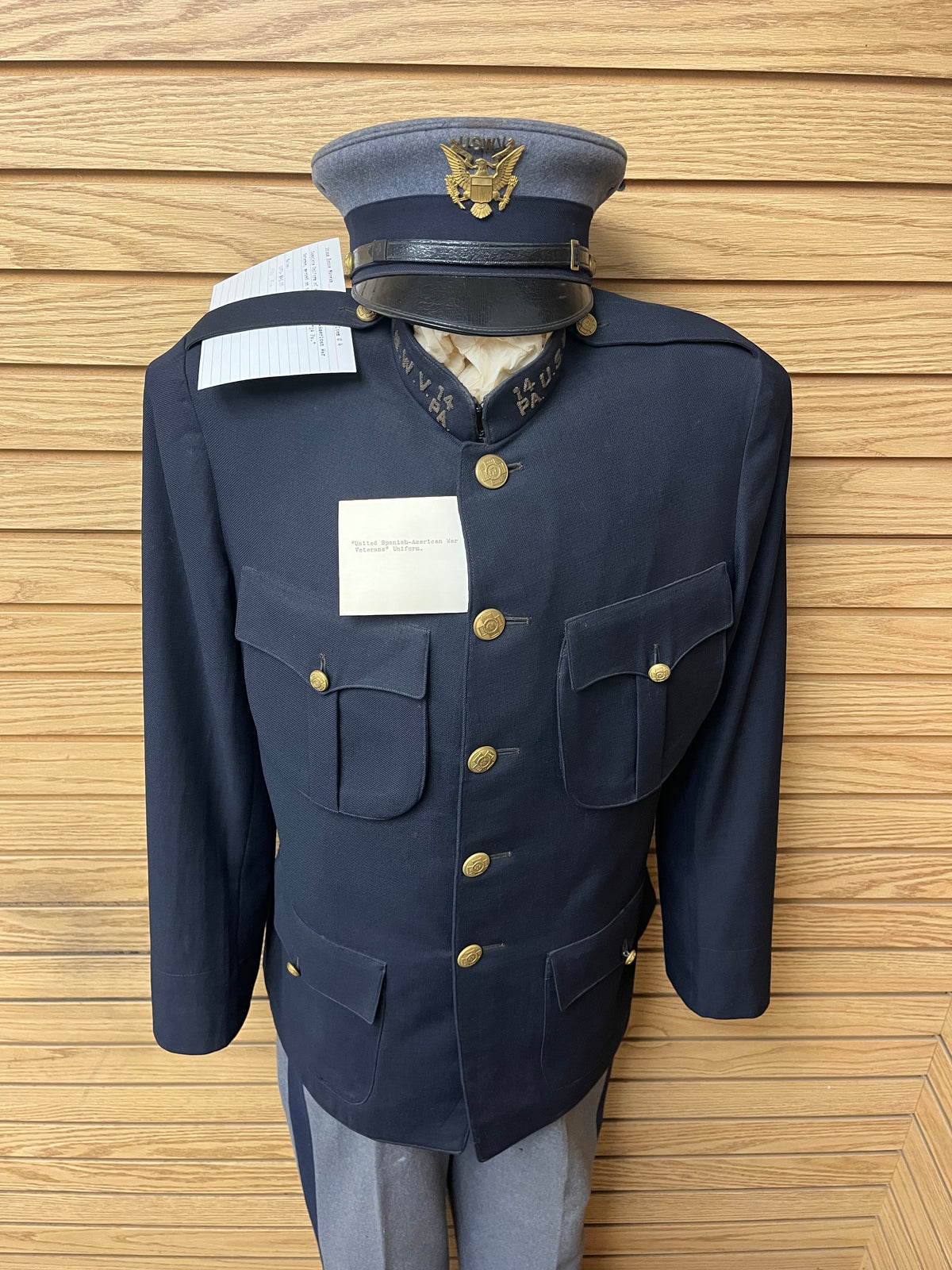 U.S. SPANISH AMERICAN WAR VETERAN’S UNIFORM - 14TH P.A. (NAMED) WILLIAM HUDSON