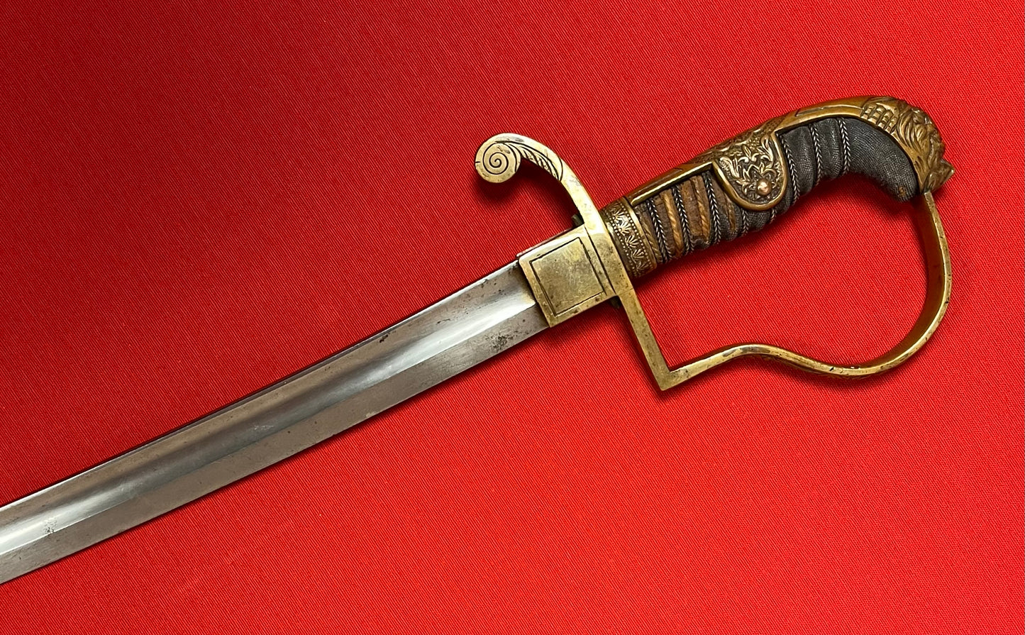 WW1 Imperial German (Jawless Lion Head) Artillery Officer’s Sword 1915 Dated
