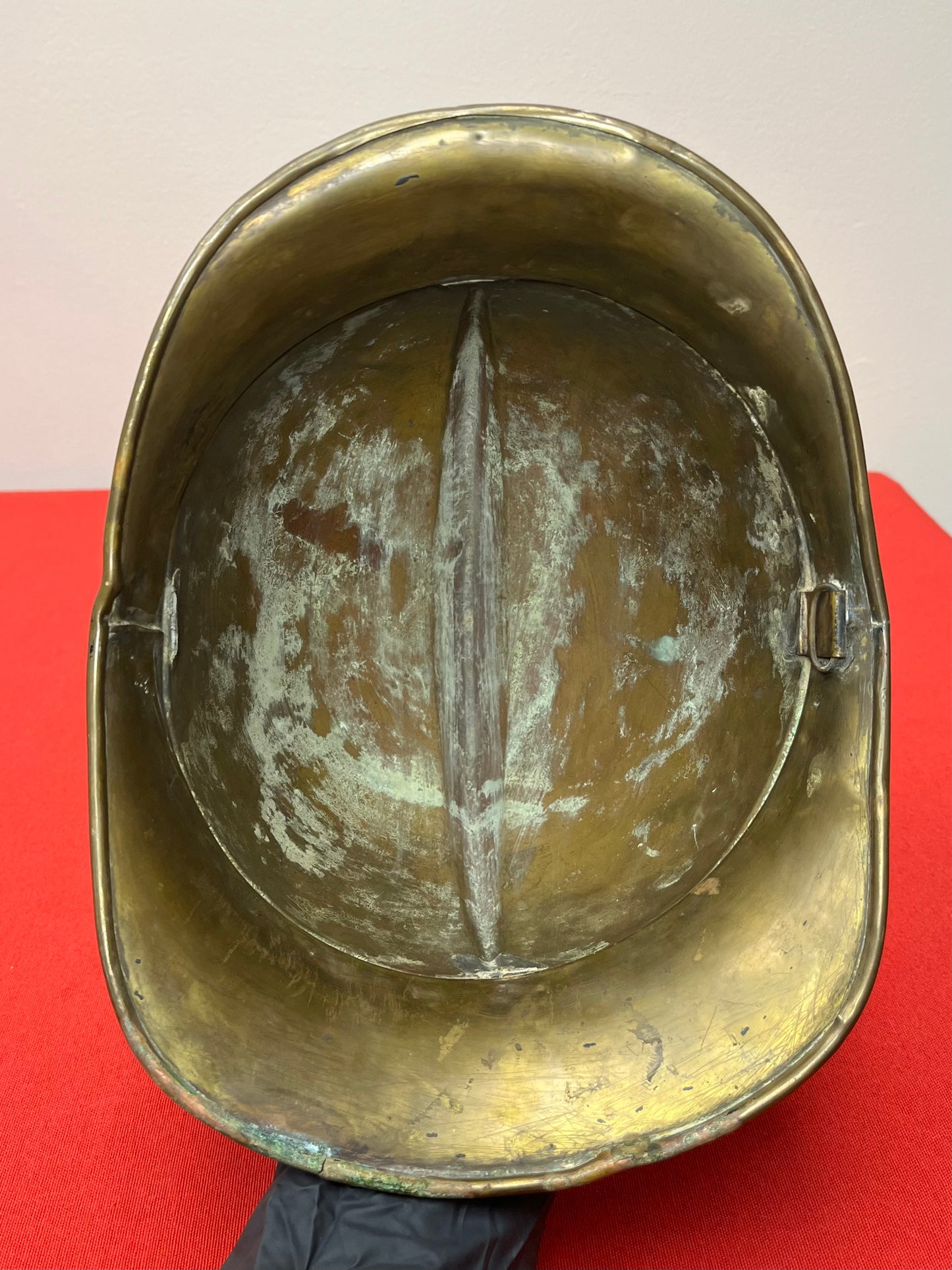 1920's Post-WW1 German Fire Brigade/Fireman’s Brass Helmet