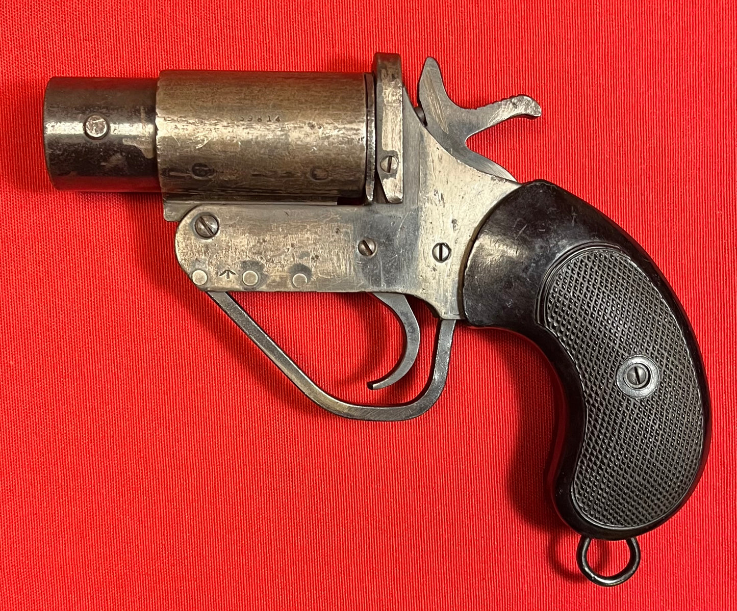 Original British WWII Molins No.2 Mk.5 Flare Signal Pistol for Armored Fighting Vehicles - Circa 1940