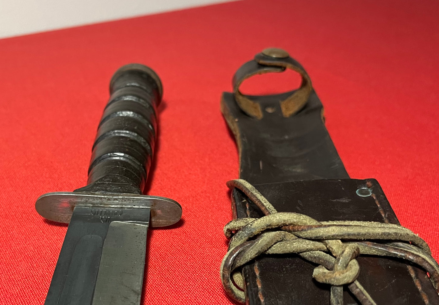 Vietnam Era U.S. CAMILLUS NY MARK 2 Fighting Knife MK2 / Blade "Name" engraved