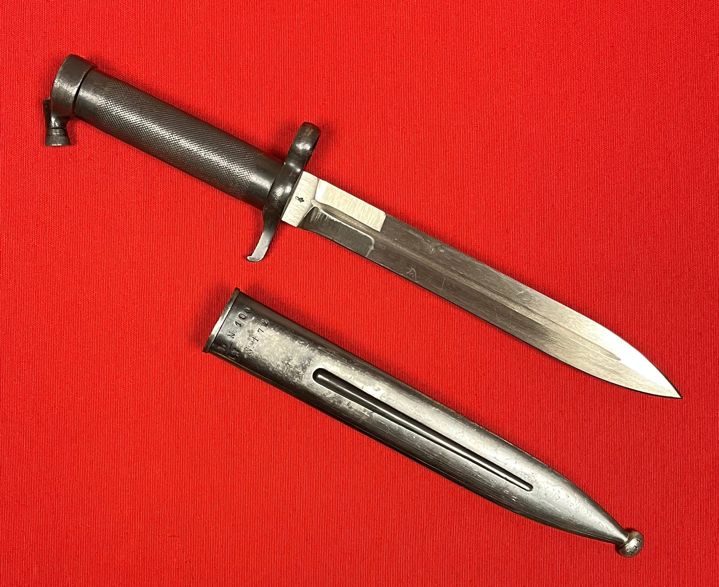 WW1 Era M1896 Swedish Mauser Bayonet Unit & Regiment Marked