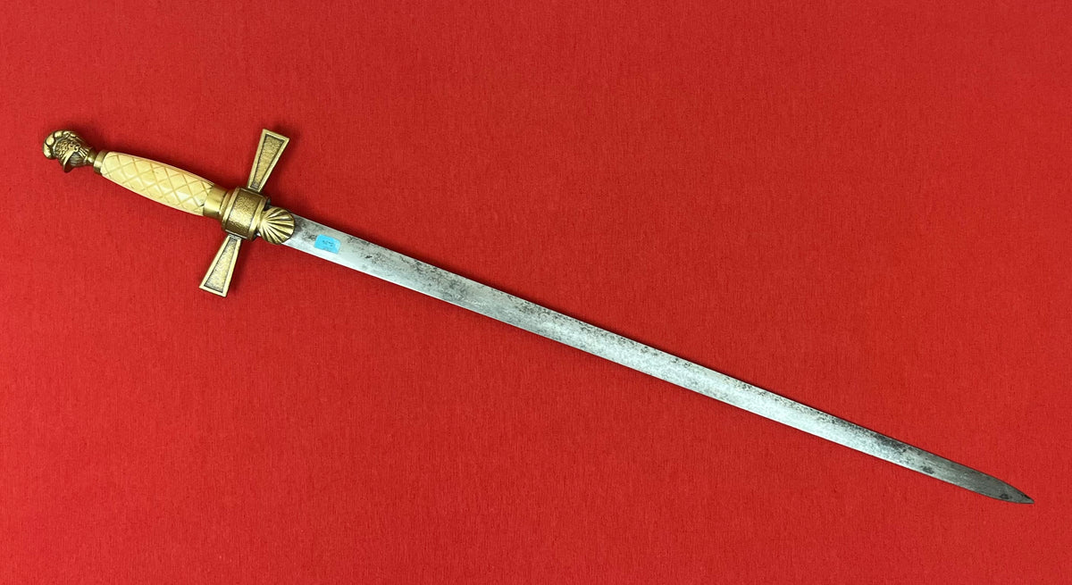 U.S. Civil War Era Militia Non-Commissioned Officer’s Sword Knights Head Pommel C.1850